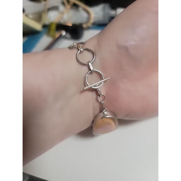 Unicorn Colors Bracelet Dichrotic Glass Pink Yellow Blue Green Simulated Opal - Picture 5 of 7